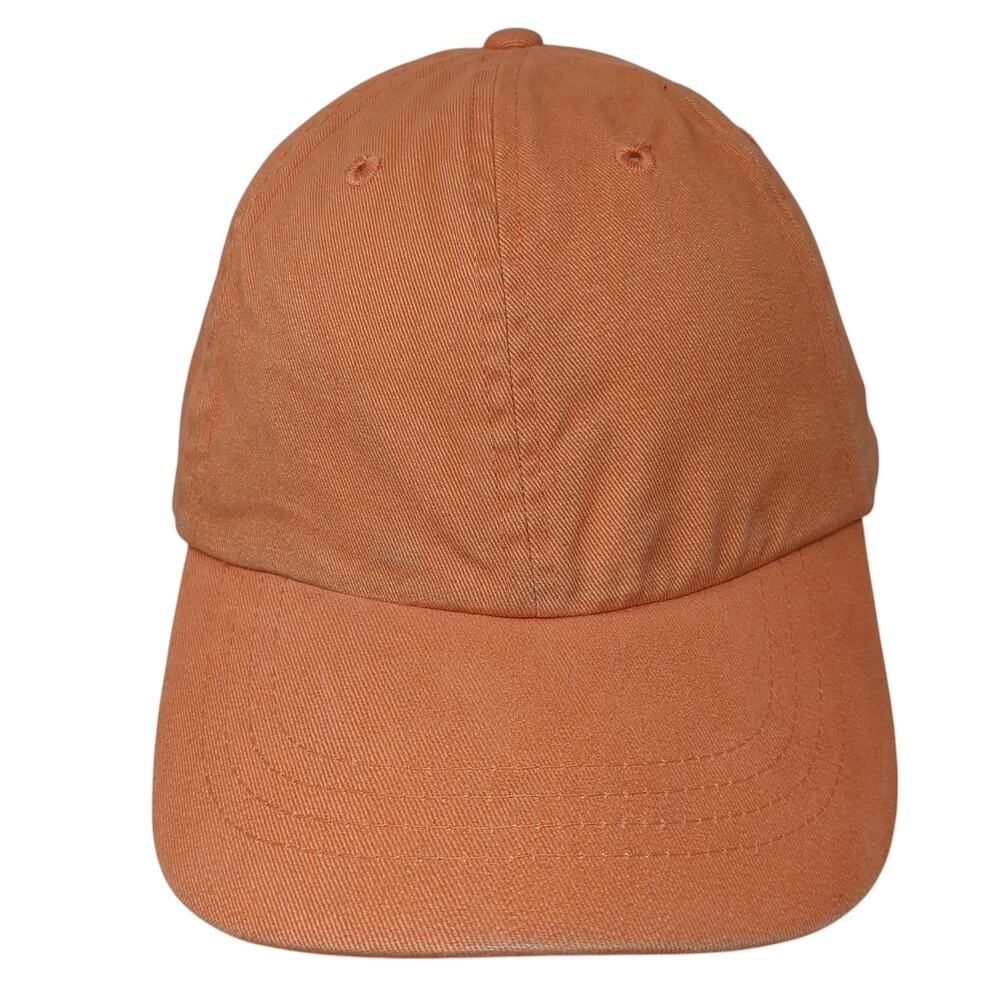Accessories Slideback Baseball Cap Orange One Size Adjustable Lightweight Blank